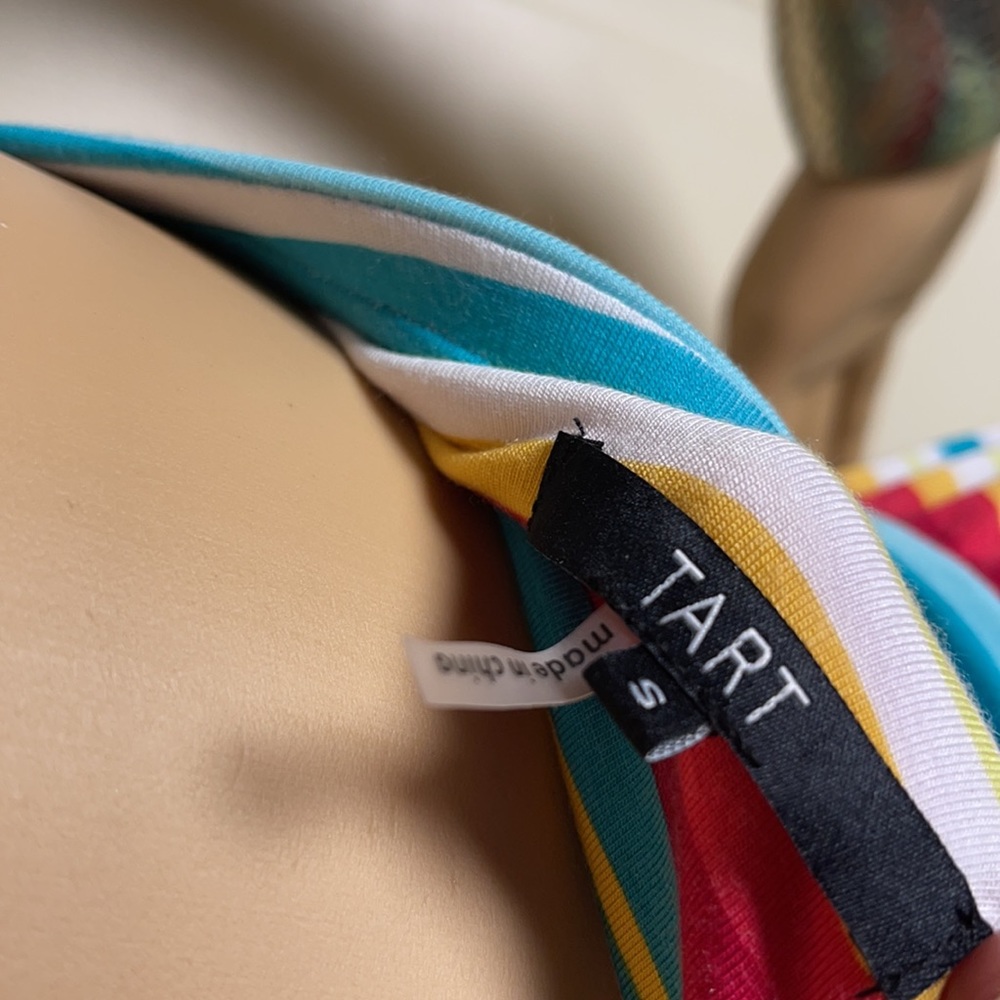 Tart Rainbow Striped Strapless Sundress Multicolor - Picture 6 of 8